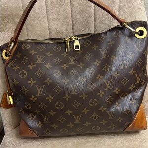 Louis Vuitton Brown Monogram Hobo Bag